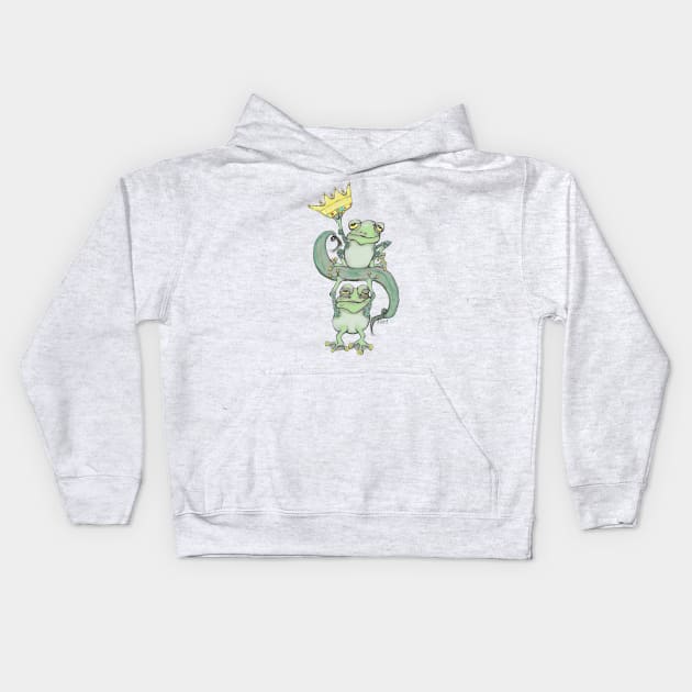 King Frog Kids Hoodie by msmart